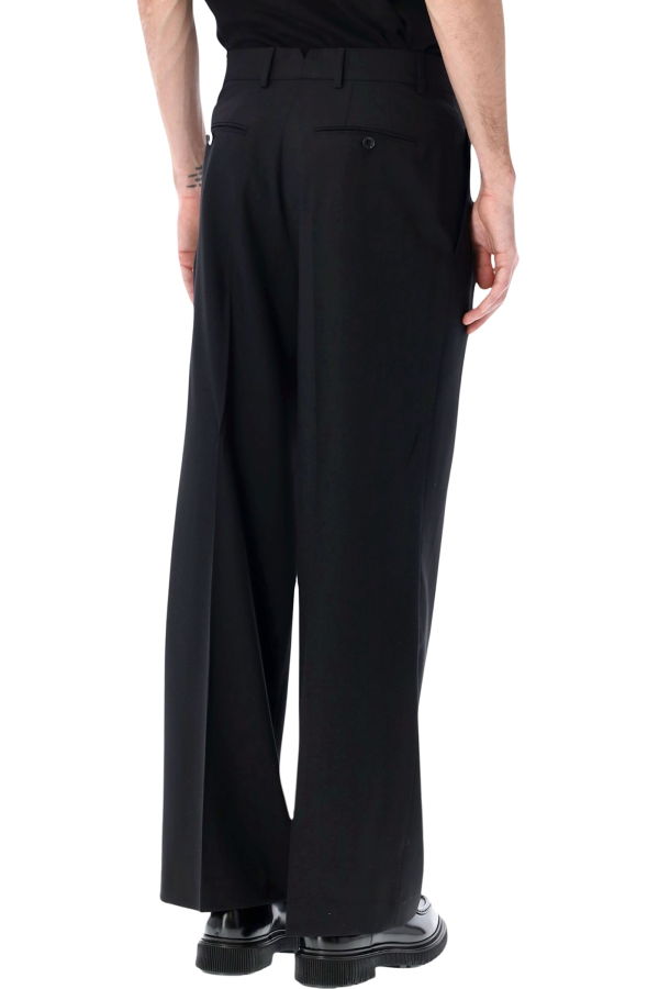 Ami Alexandre Mattiussi Ami Paris Double Pleat Trousers - Black