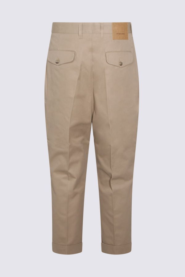 Ami Alexandre Mattiussi Cotton Pants - Beige