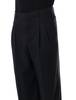 Ami Alexandre Mattiussi Ami Paris Double Pleat Trousers - Black - Thumbnail 3