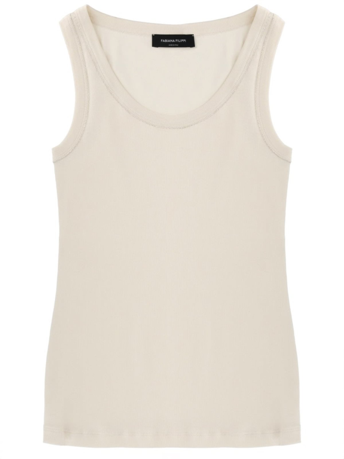 Fabiana Filippi Cotton Tank Top - Ivory - Image 1 of 3