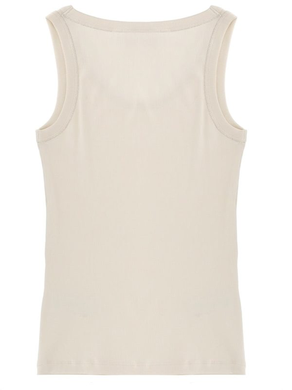 Fabiana Filippi Cotton Tank Top - Ivory