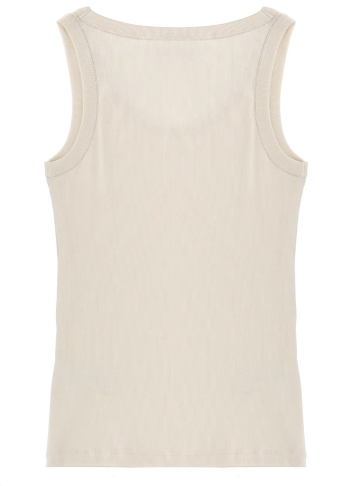 Fabiana Filippi Cotton Tank Top - Ivory - Image 3 of 3