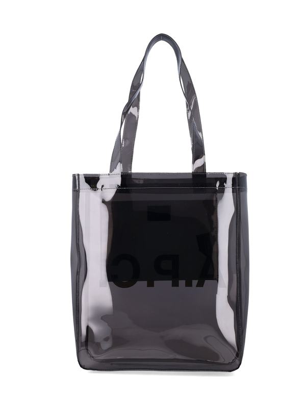 A.P.C. Lou Glossy PVC Tote Bag - Anthracite
