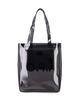 A.P.C. Lou Glossy PVC Tote Bag - Anthracite - Thumbnail 3