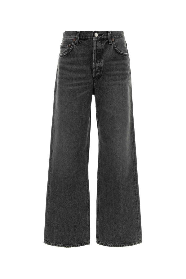 AGOLDE Dark Grey Denim Jeans - Dark Grey