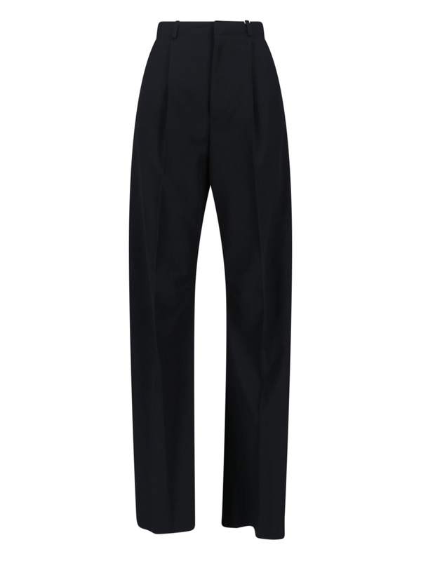 MM6 Maison Margiela Virgin Wool Blend Pants - Black
