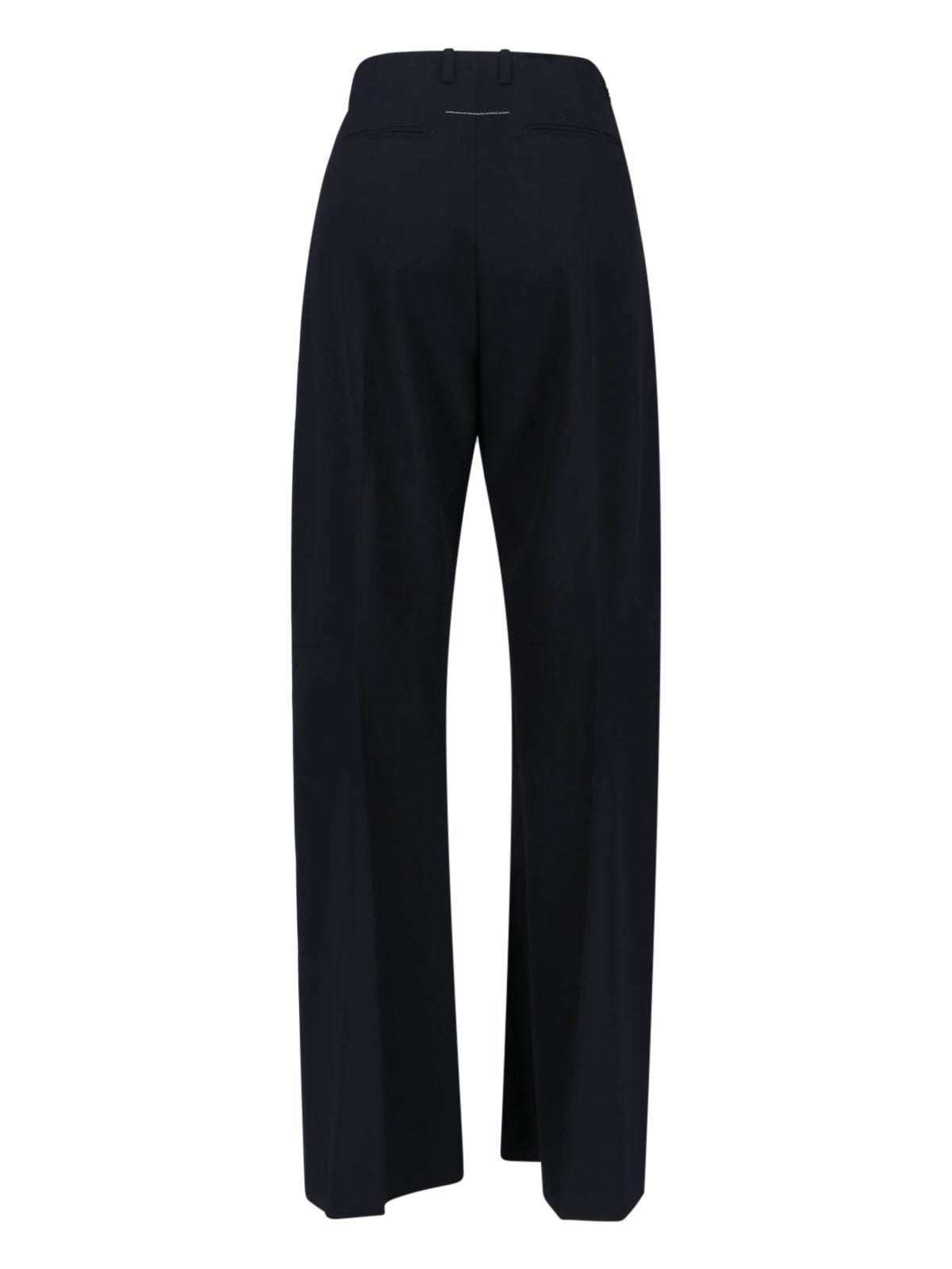 MM6 Maison Margiela Virgin Wool Blend Pants - Black - Image 2 of 5