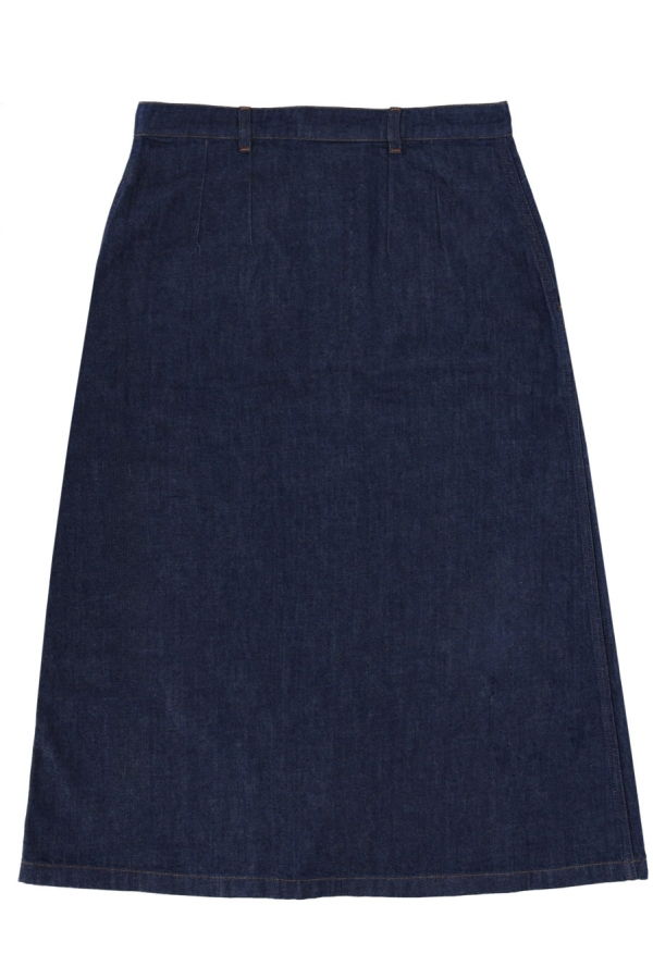 A.P.C. Denim Skirt With Buttons Skirt - Denim