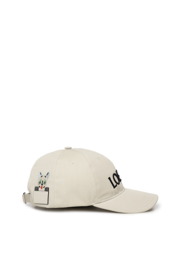 LOEWE Futurist Cat Hat - Soft White/Black