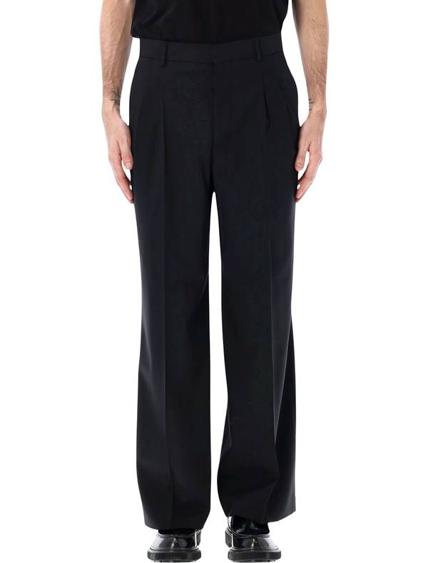 Ami Alexandre Mattiussi Ami Paris Double Pleat Trousers - Black