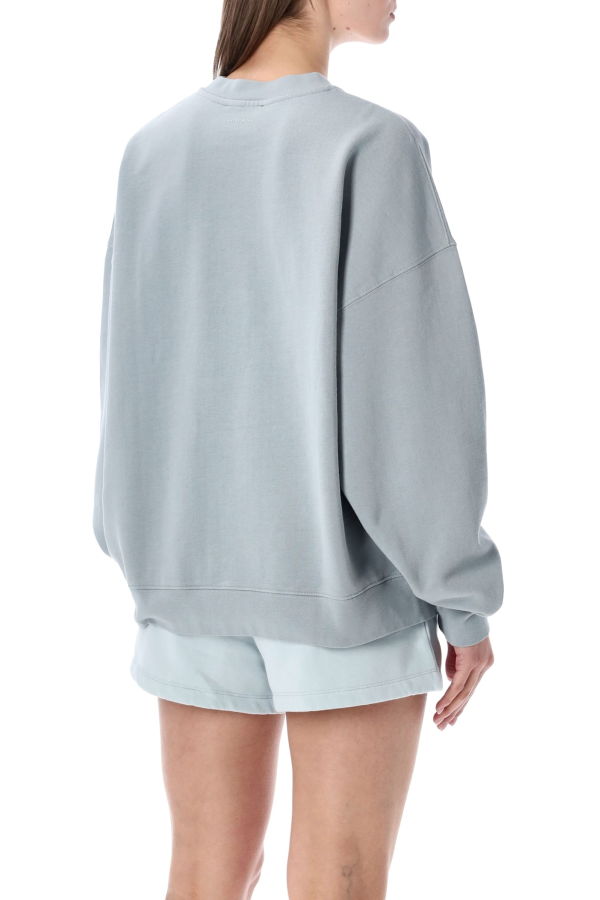Anine Bing Miles Oversized Letterman Sweatshirt - Light Blue