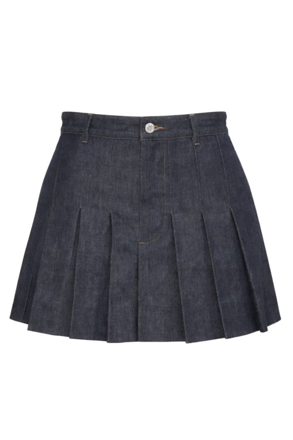 A.P.C. Mini Pleated Skirt - Blue