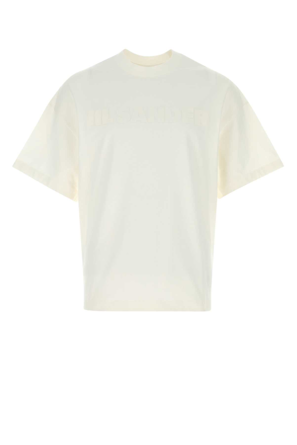 Jil Sander White Cotton Oversize T-Shirt - Porcelain