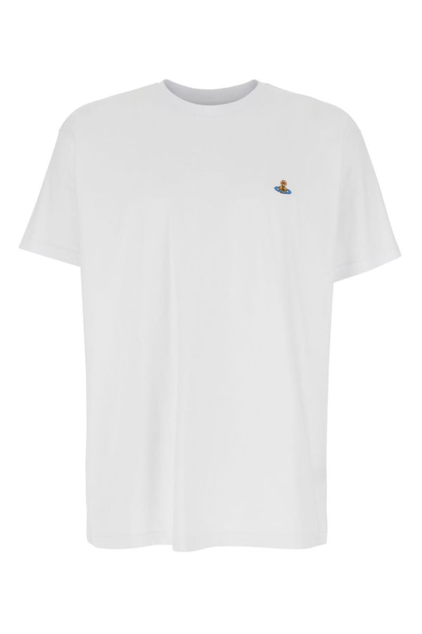 Vivienne Westwood Orb Logo Crewneck T-Shirt - White