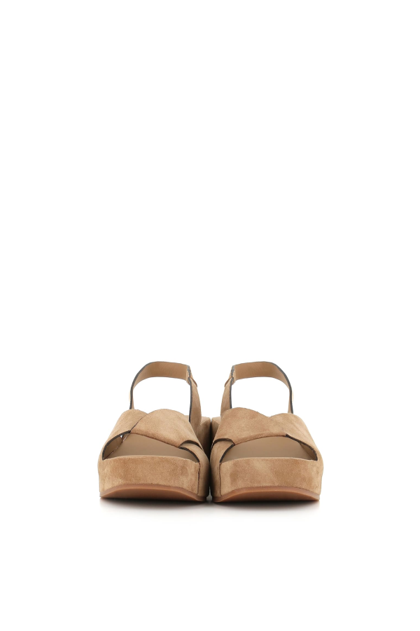 Del Carlo Wedg 11730 Wedges - Beige