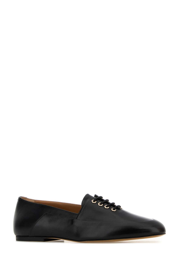 Jil Sander Leather Loafers - Black