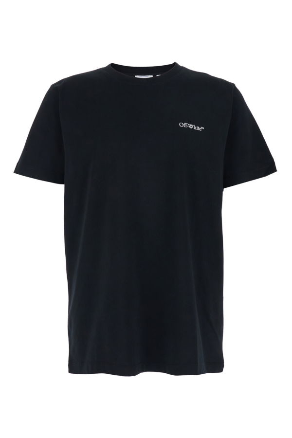 Off-White Crew Neck Logo T-Shirt - Black