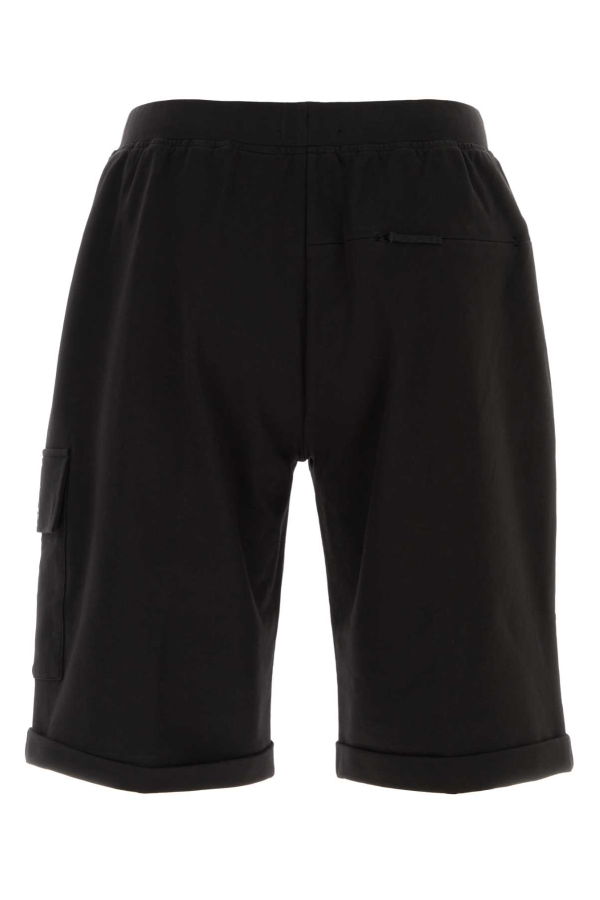 C.P. Company Stretch Cotton Bermuda Shorts - Black