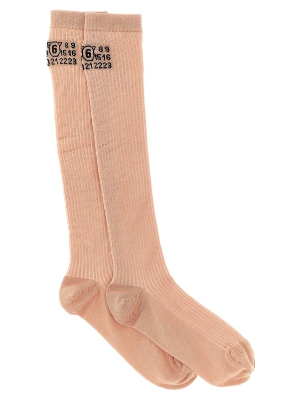 MM6 Maison Margiela Bootleg Socks - Pink
