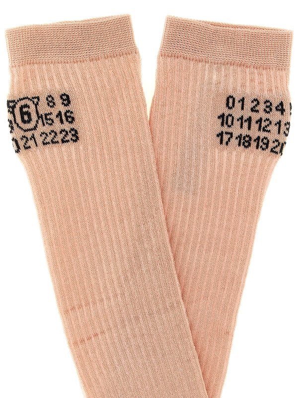 MM6 Maison Margiela Bootleg Socks - Pink