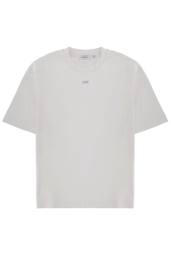Off-White T-Shirt With Logo T-Shirt - White