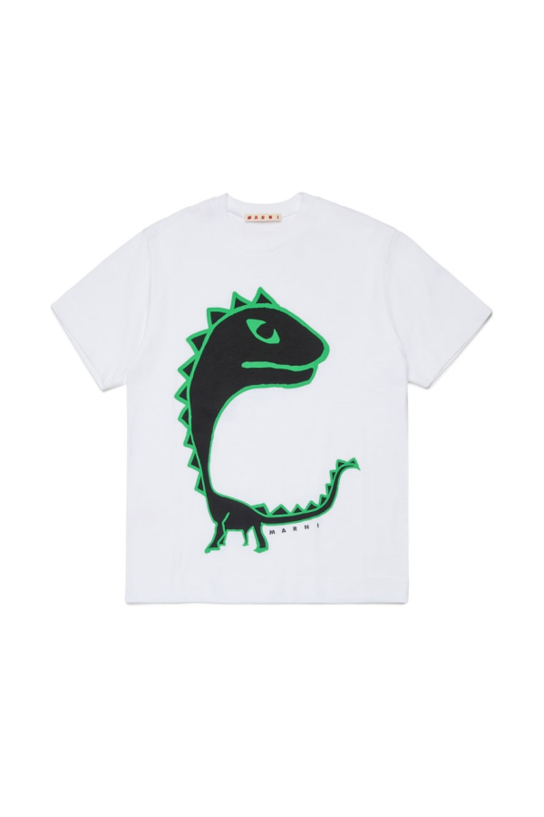KIDS Marni Dinosaur T-Shirt - White