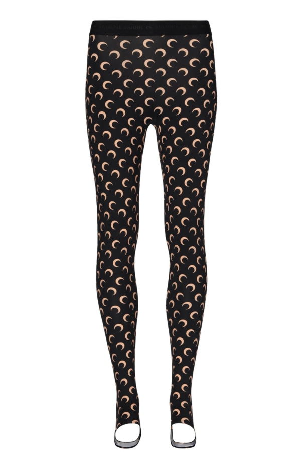 MARINE SERRE Moon Leggings - Black