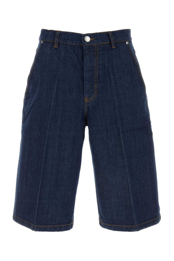 Ami Alexandre Mattiussi Denim Bermuda Shorts - Indigo