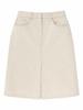 A.P.C. Denim Midi Skirt - Powder - Thumbnail 1