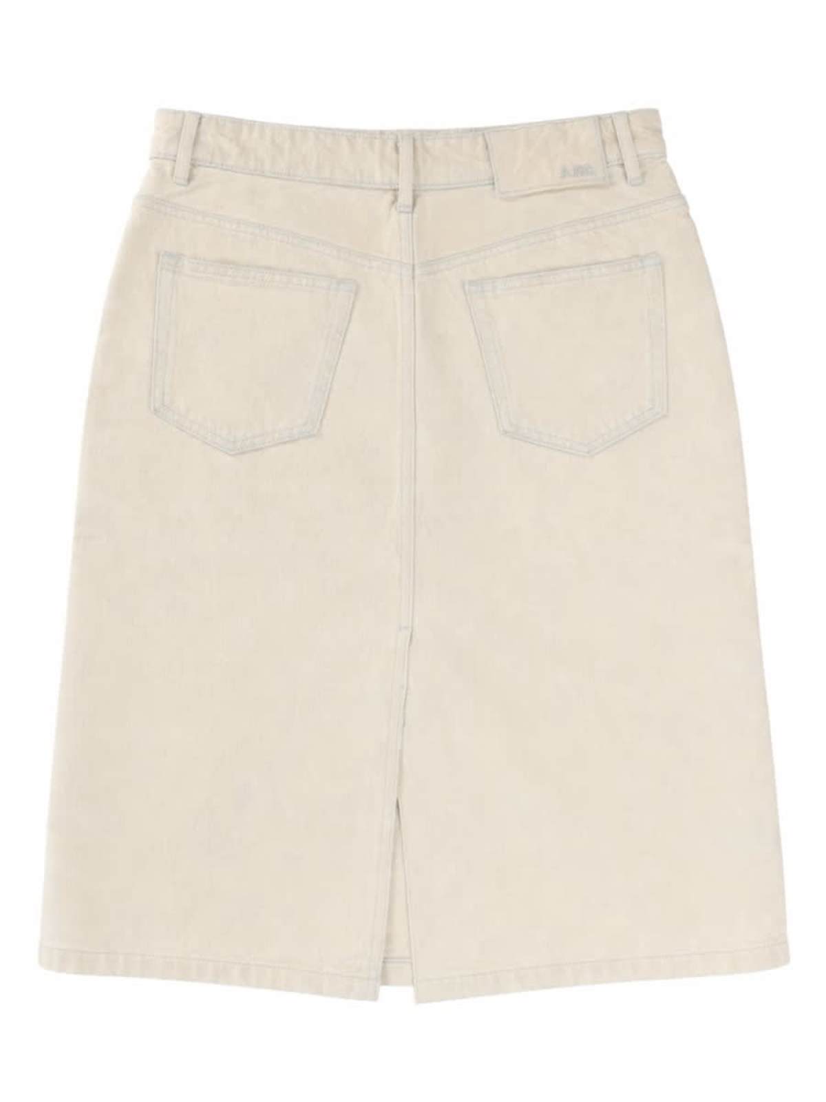 A.P.C. Denim Midi Skirt - Powder - Image 2 of 2