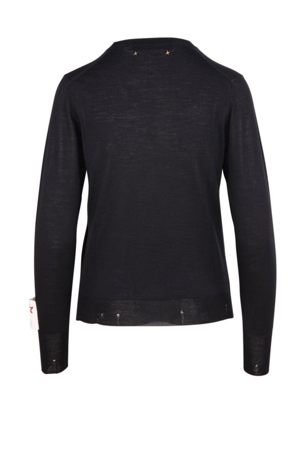 Golden Goose Distressed Effect Knit Jumper - Black