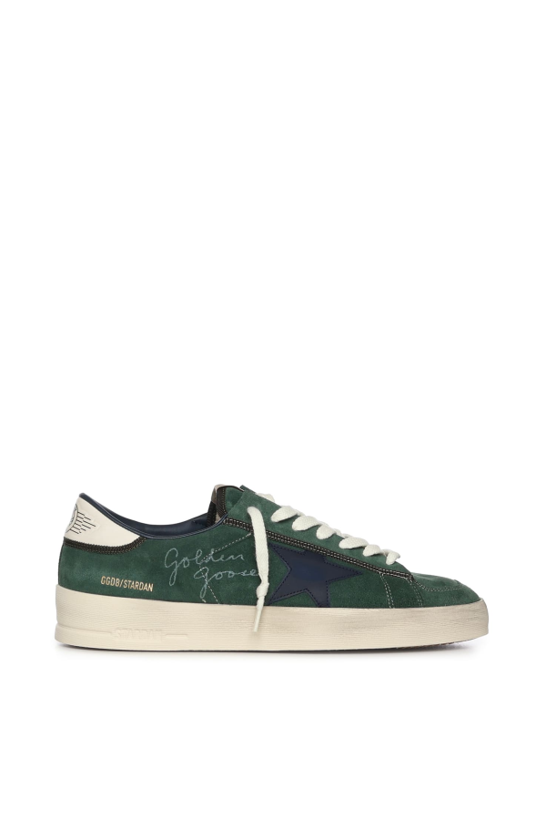 Golden Goose Stardan Leather Sneaker Sneakers - Green/Blue/White