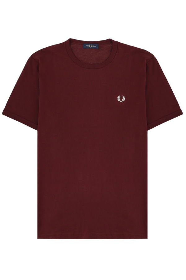 Fred Perry Logo Tee - Bordeaux