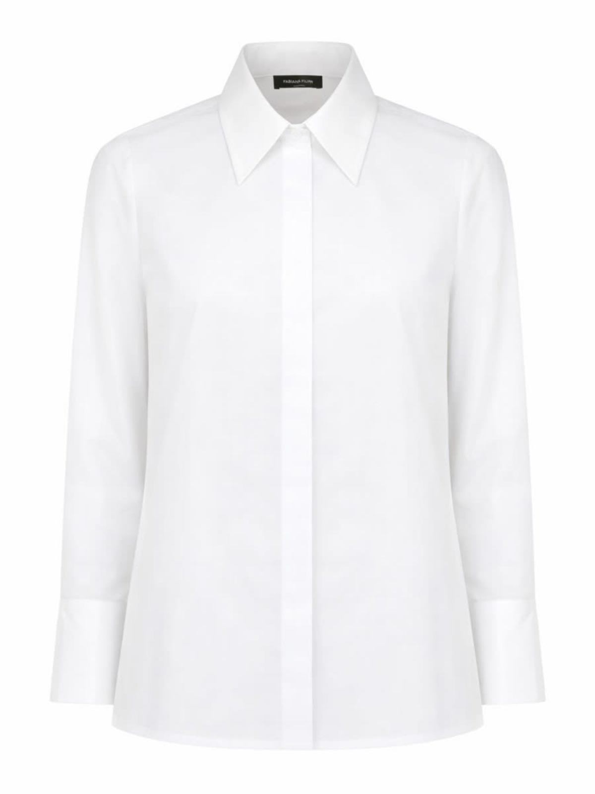 Fabiana Filippi Cotton Shirt - White - Image 1 of 2