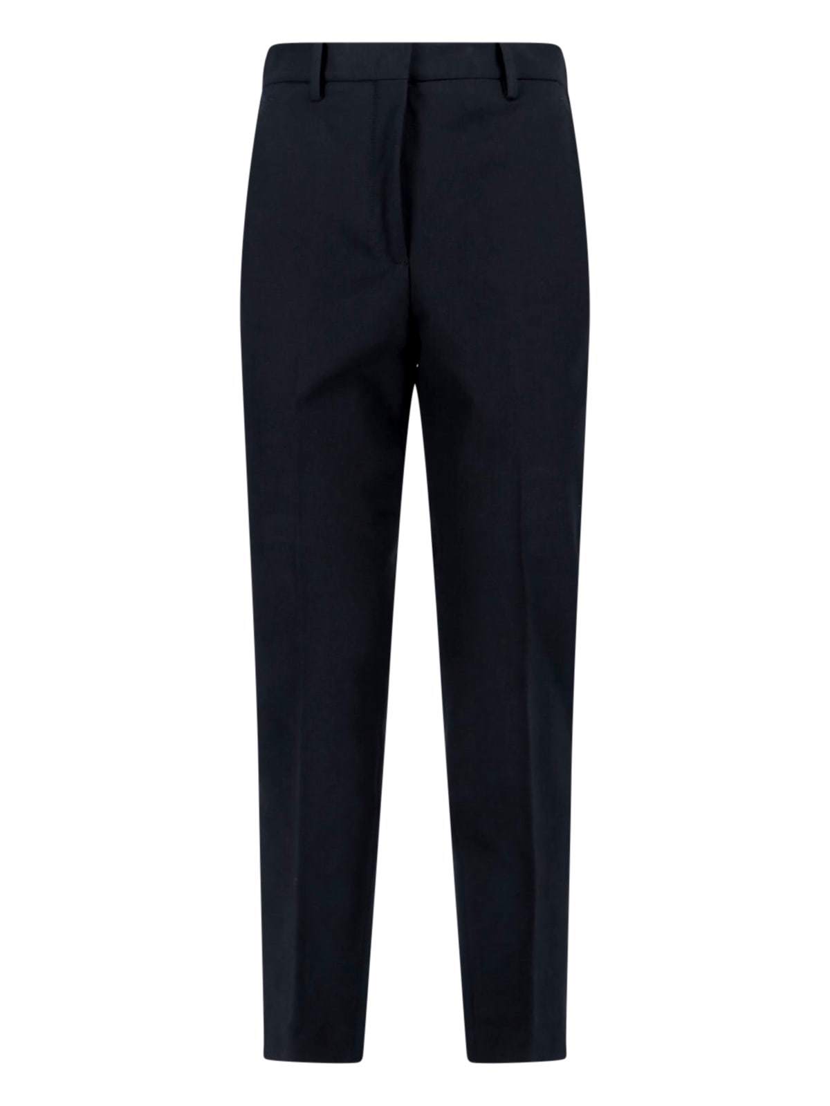 Incotex Silk Blend Trousers - Black - Image 1 of 5