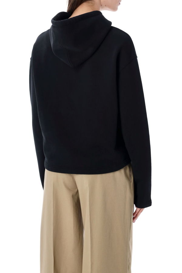 Ami Alexandre Mattiussi Ami Paris Ami De C Ur Cropped Hoodie - Black