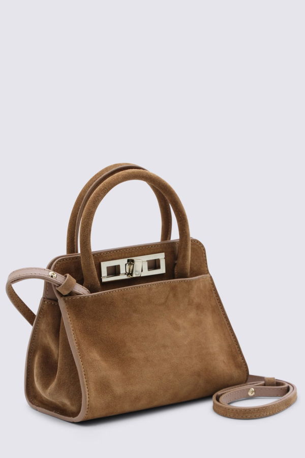 Fabiana Filippi Leather Top Handle Bag - Brown