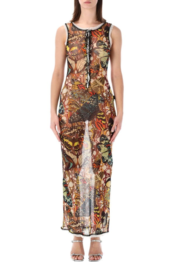 Jean Paul Gaultier Butterfly Re-Edition Long Dress - Yellow Multi