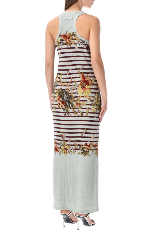 Jean Paul Gaultier Marinière Grape Tank Long Dress - Light Blue Multi