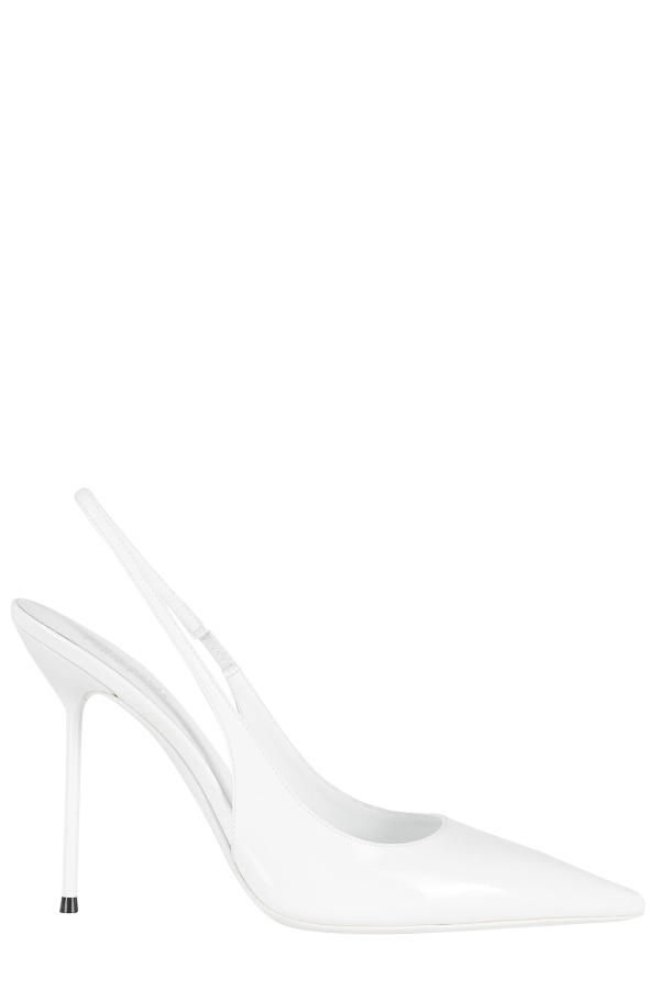 Paris Texas Lidia Slingback Heels - Optic White