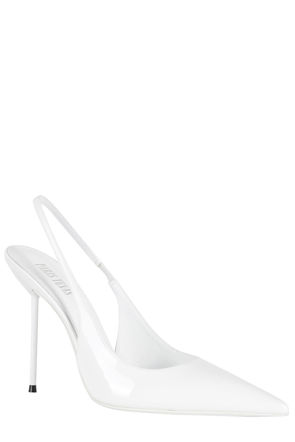 Paris Texas Lidia Slingback Heels - Optic White