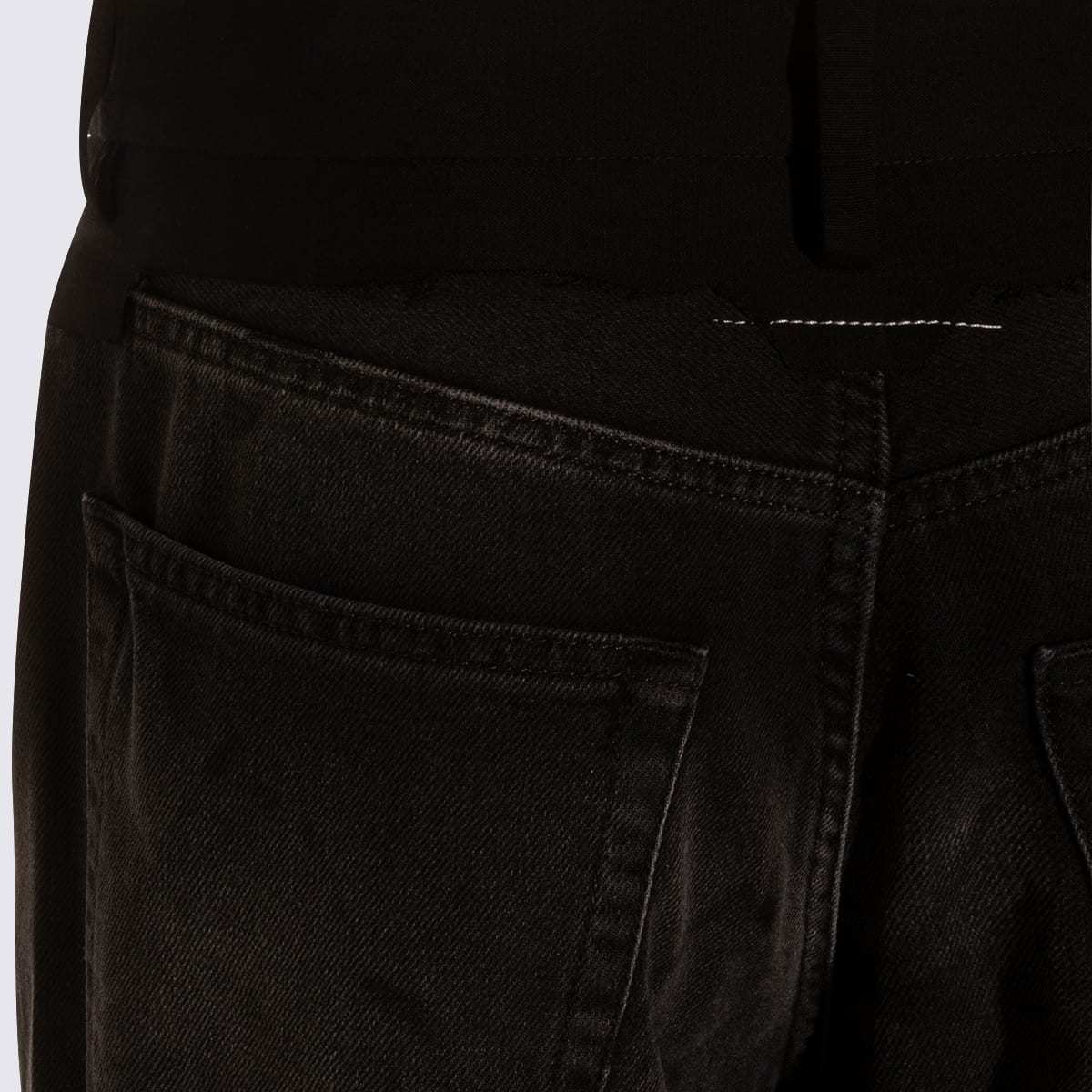 MM6 Maison Margiela Cotton Jeans - Black - Image 4 of 4