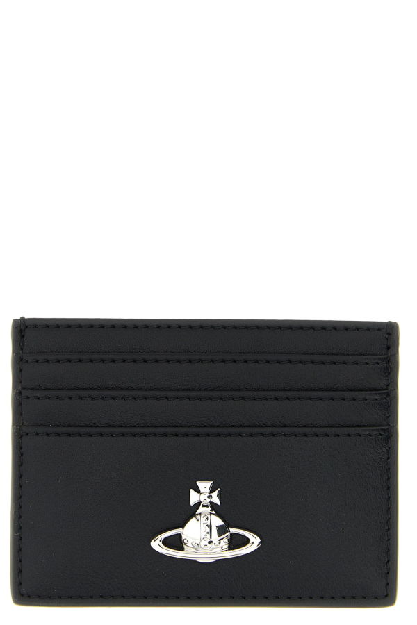 Vivienne Westwood Orb Bas Relief Card Holder - Black