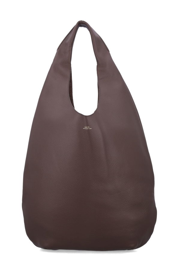 A.P.C. Le Neige Grained Leather Handbag - Tonka