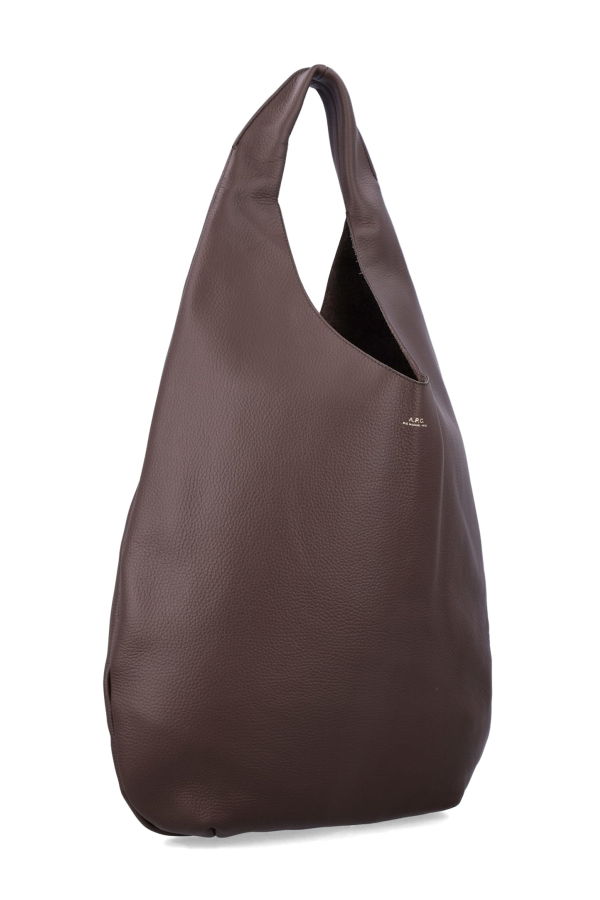 A.P.C. Le Neige Grained Leather Handbag - Tonka