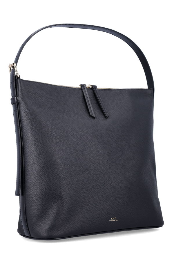 A.P.C. Vera Leather Shoulder Bag - Black