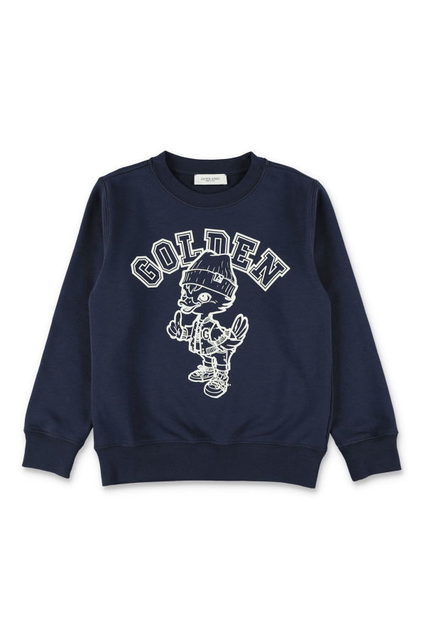 KIDS Golden Goose Mascot Sweatshirt - Navy Blue