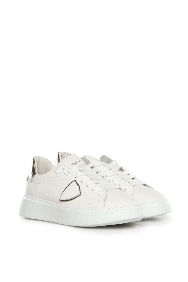 Philippe Model Temple Leather Sneakers - White