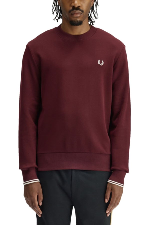 Fred Perry Sweatshirt With Logo Sweatshirt - Bordeaux