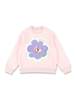 KIDS Marni Cotton Floral Sweatshirt - Pink - Thumbnail 1
